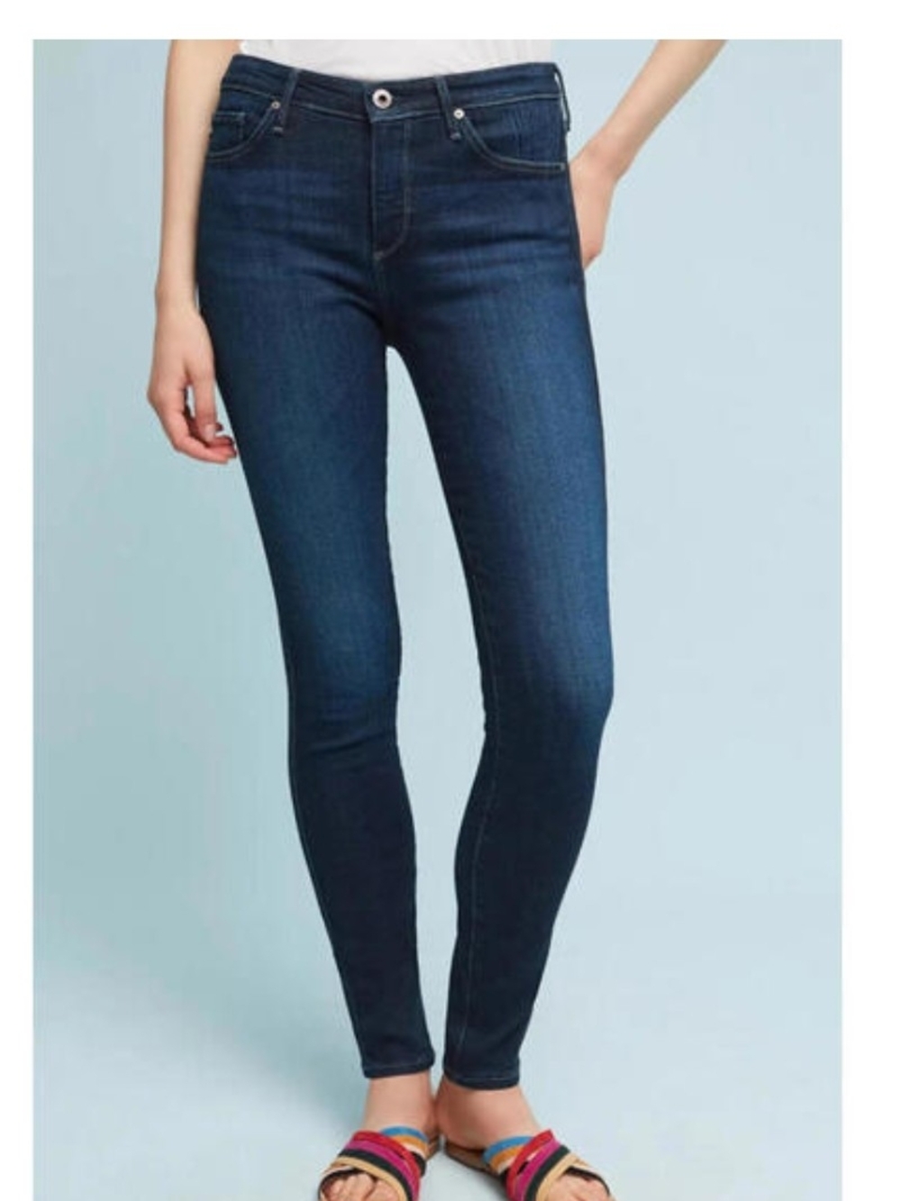 AG The Abbey Skinny Jeans Anthropologie High Rise Ankle Denim
